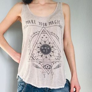 OBO 🌈 Cream Colored Witchy Magic Seeing Eye Top